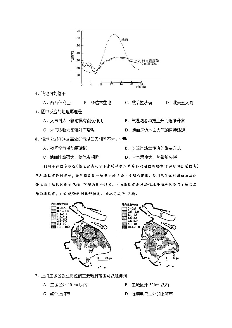 2020南充高级中学高二下学期3月线上月考文科综合试题含答案02