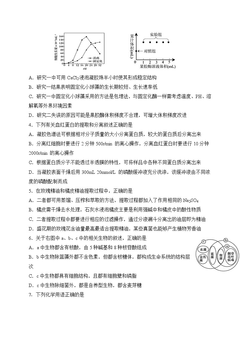 2021四川省三台中学实验学校高二下学期开学考试理科综合试题含答案第2页