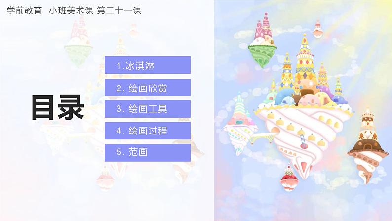 幼儿园小班美术课 第二十一课《美味的冰淇淋》课件+教案02
