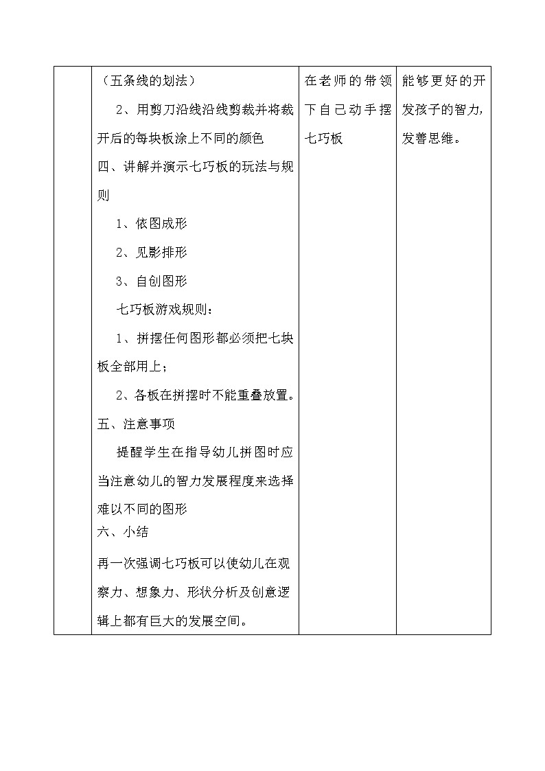 小班艺术《有趣的七巧板》教案第2页