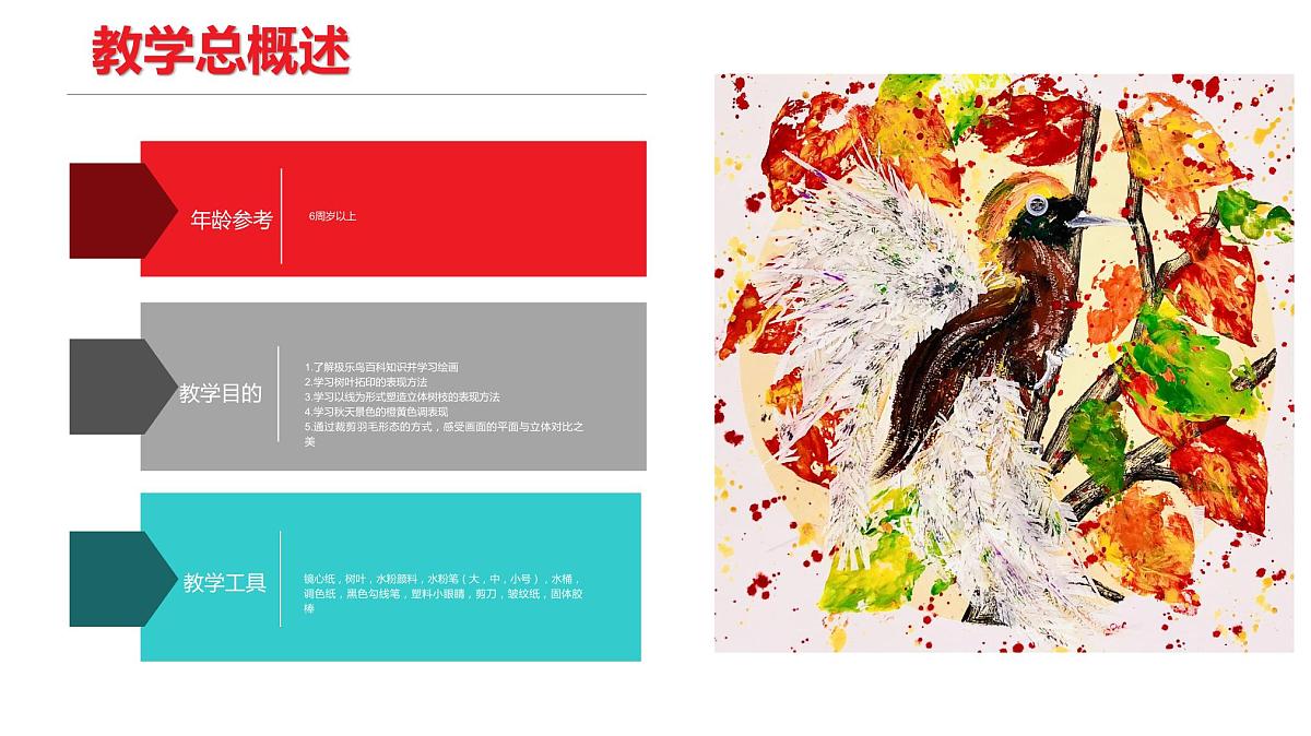 极乐鸟之秋 少儿美术课件第2页