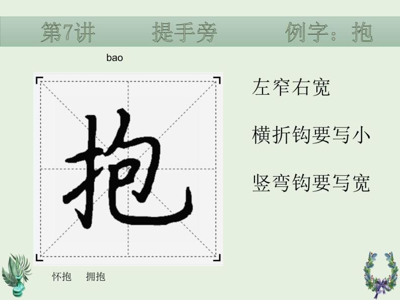 硬笔偏旁--7、8(提手旁、口字旁 )课件PPT-教习网|课件下载