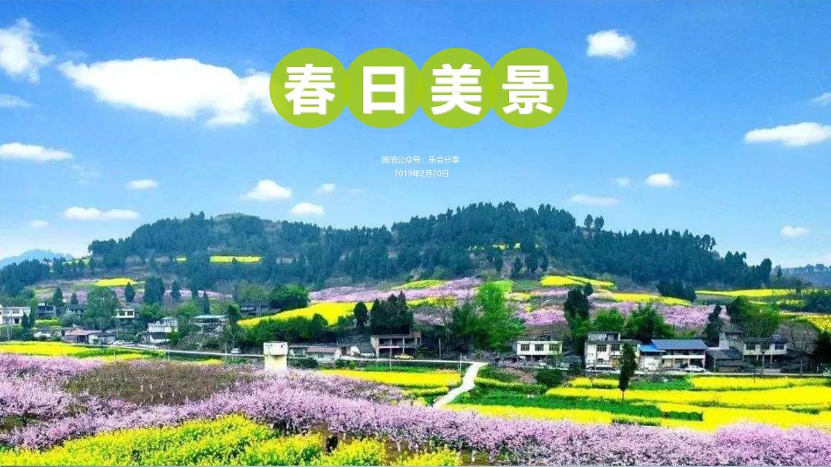 大班《春日美景》+课件第1页