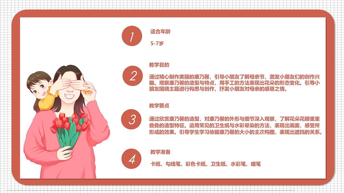 通用 学前教育 大班《送给妈妈的康乃馨》课件第2页
