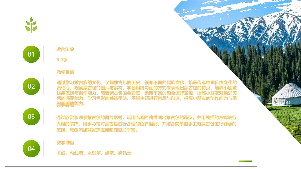 通用 学前教育 大班《青青草原上的蒙古包》课件第2页