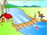 幼兒園小班語言課件PPT：小動物過橋