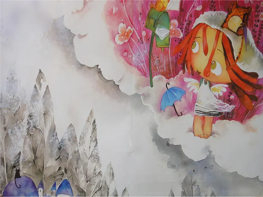 幼儿园中班故事课件雨天使（ppt）第2页
