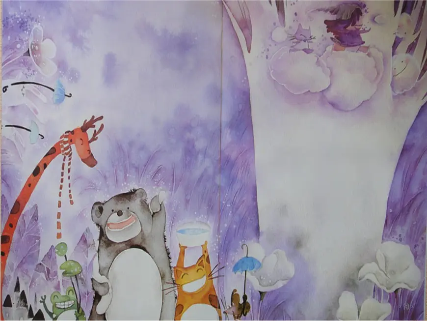 幼儿园中班故事课件雨天使（ppt）第8页