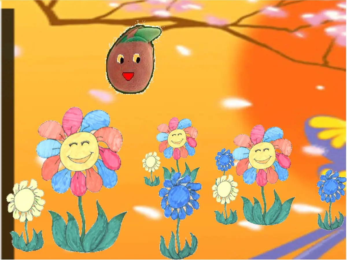 幼儿园中班语言PPT课件小花籽找快乐第3页