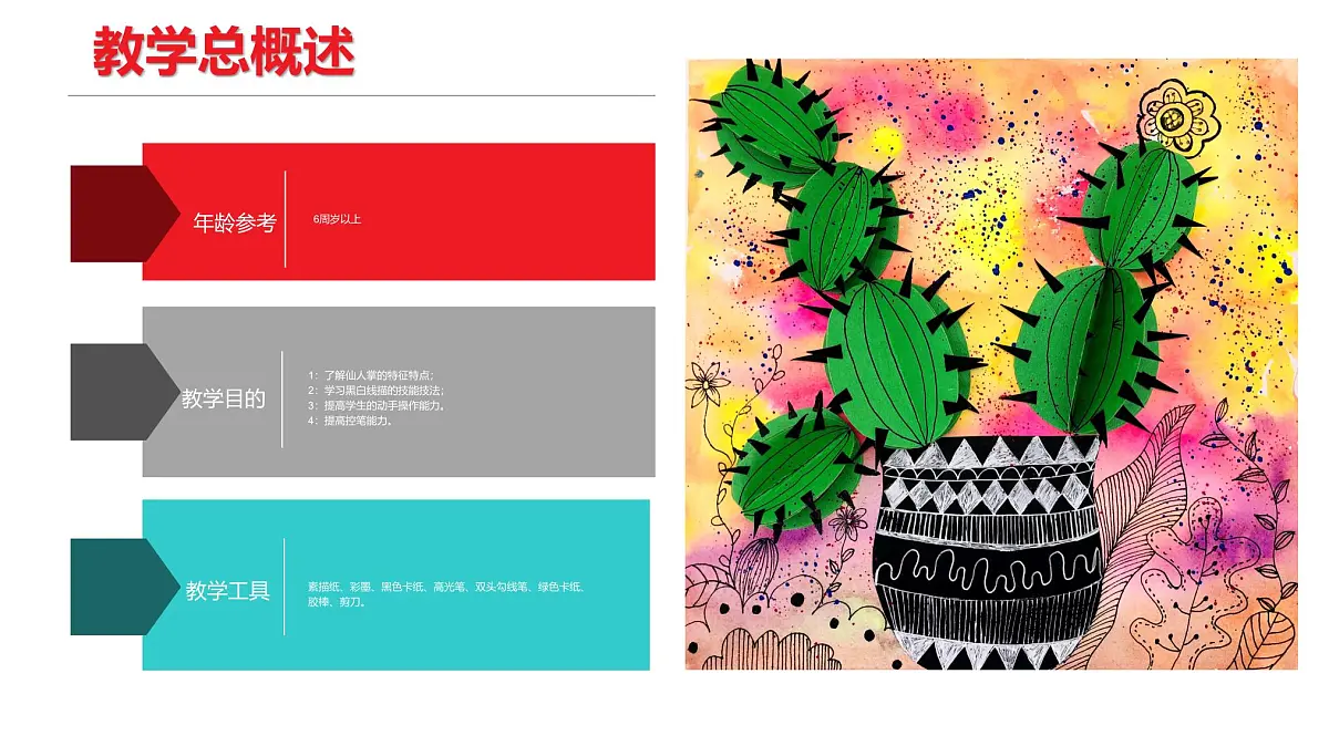 学前教育大班《仙人掌》课件第2页