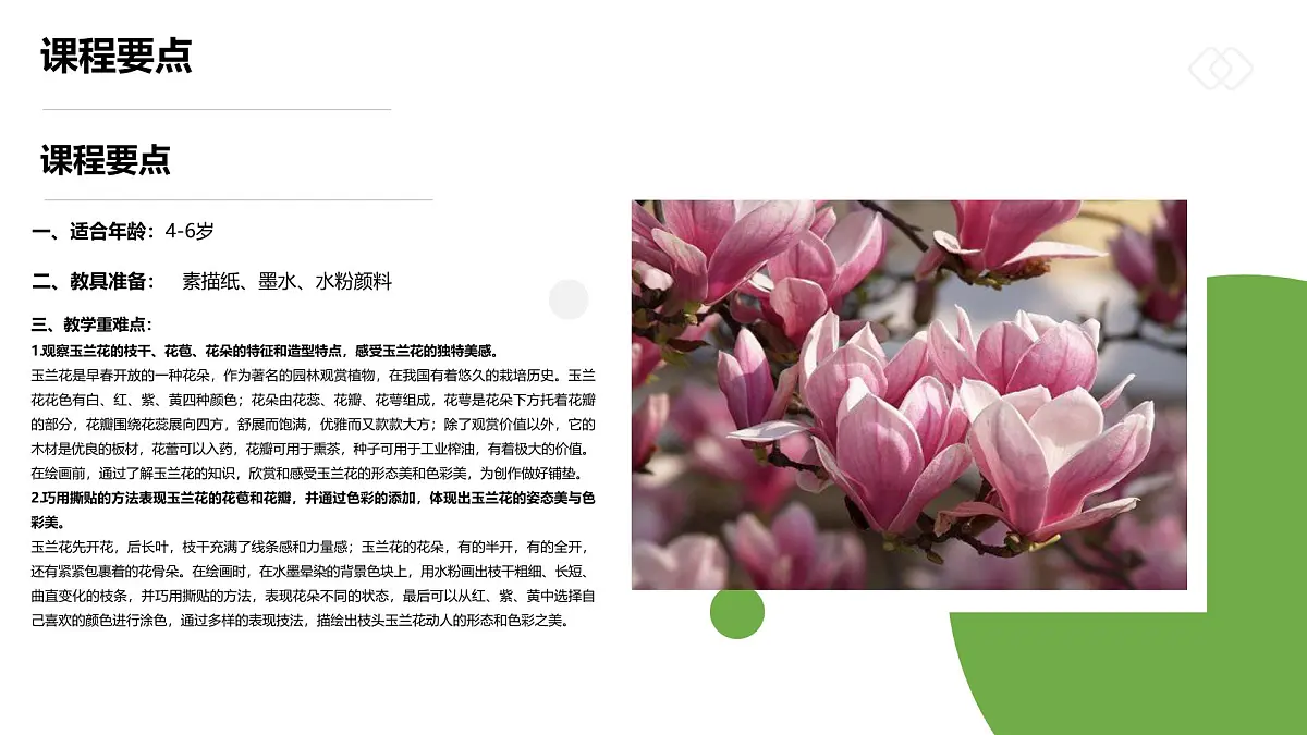 学前教育大班《玉兰花开》课件第2页