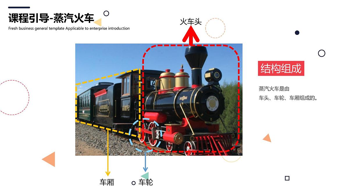 学前教育大班《形状组合-图形变变小火车》课件第8页