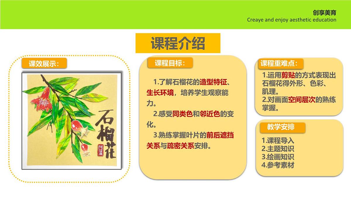 学前教育大班《石榴花》课件第2页