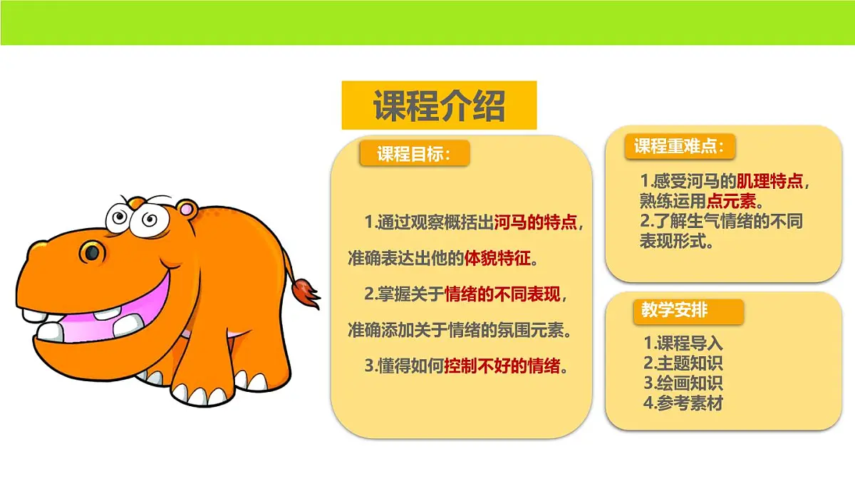 学前教育大班《怒气腾腾的大河马》课件第2页