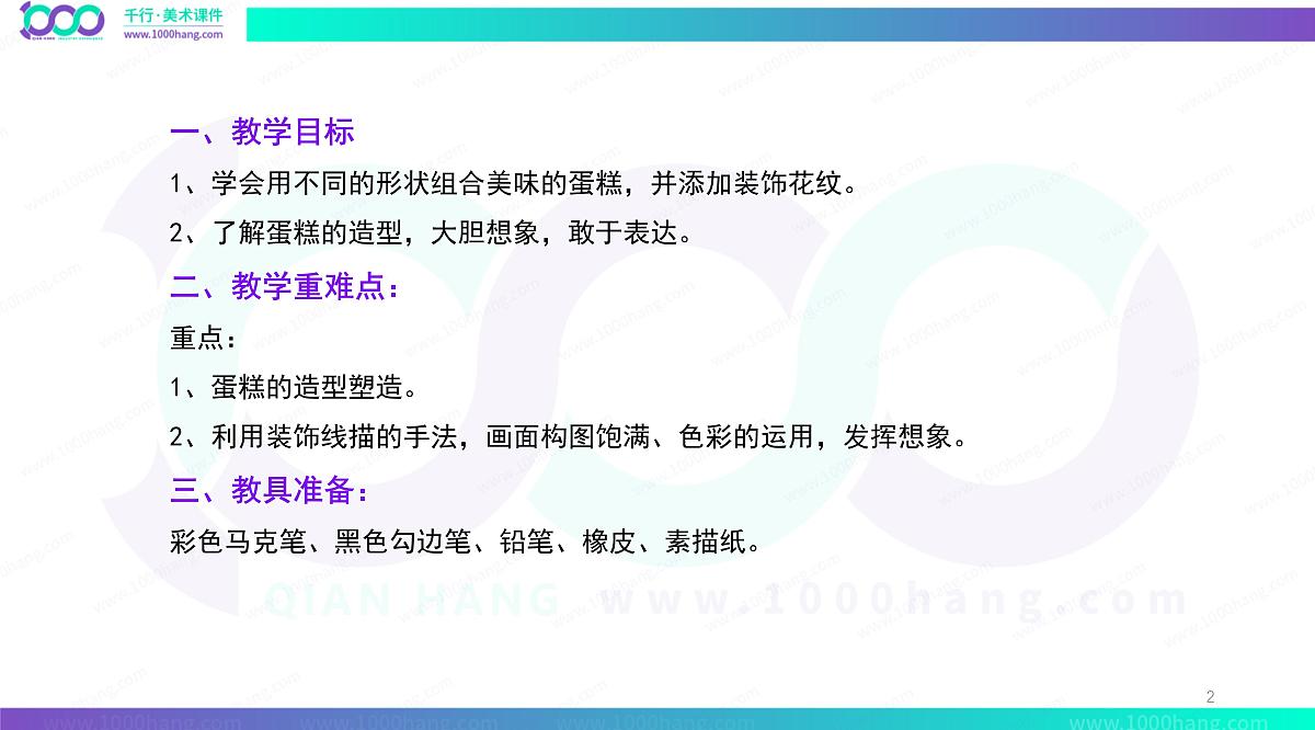 学前教育大班《水果蛋糕》课件第2页