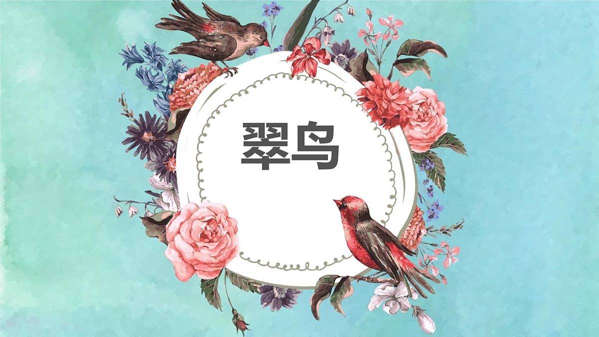 学前教育大班《翠鸟》课件第1页
