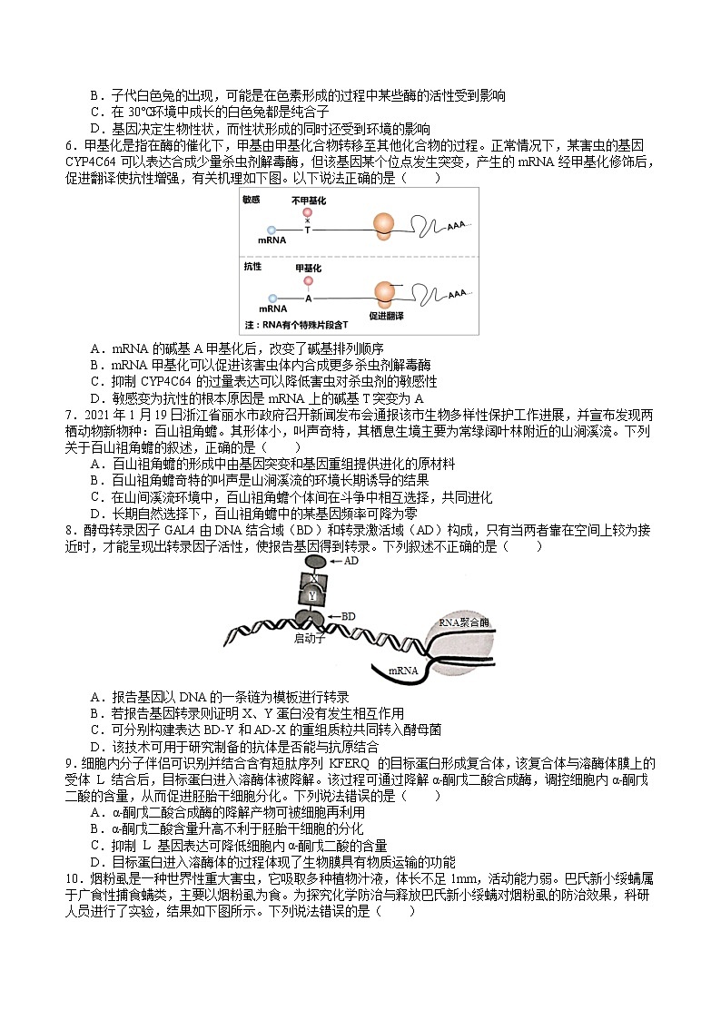 高三第6次月考（学生用卷修改1次）第2页