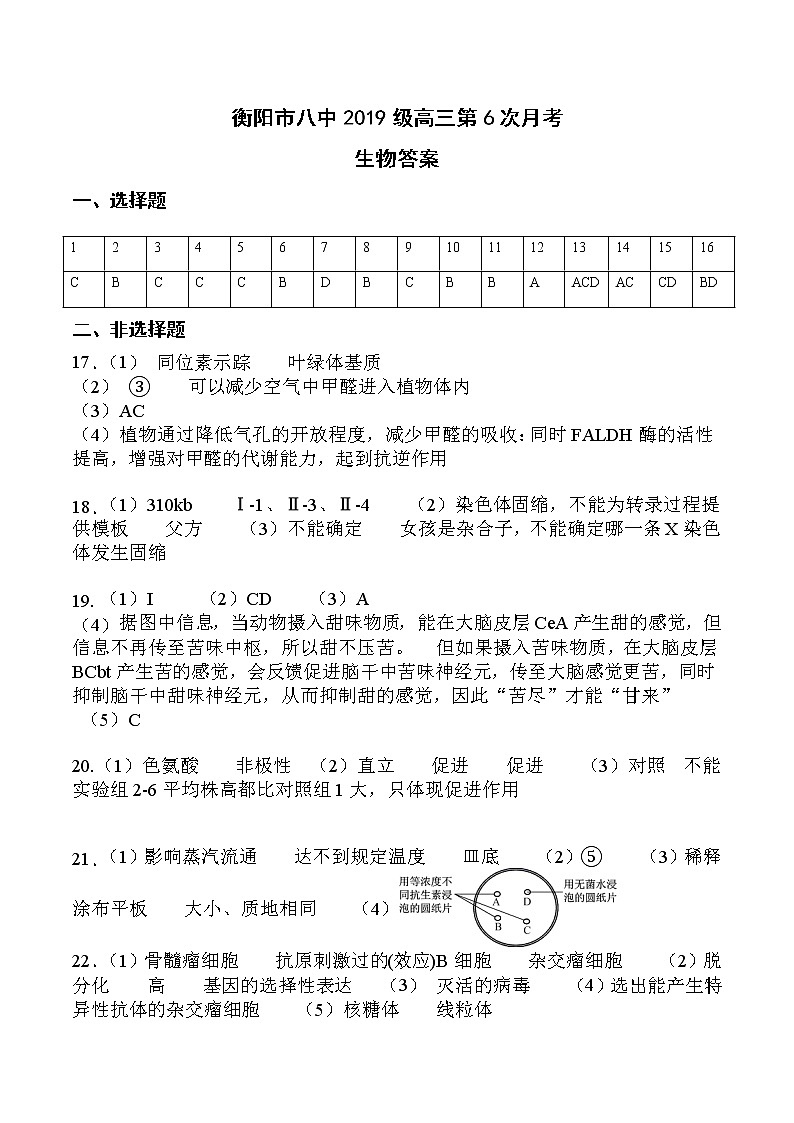 高三第6次月考（答案修改1次）第1页