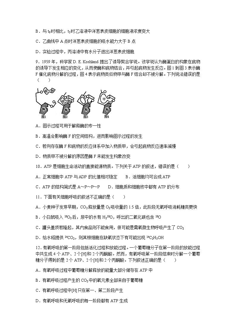 2021河北省正定中学高一下学期开学考试生物试题含答案第3页