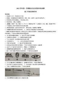 2023浙江省名校协作体高三上学期开学考试生物无答案