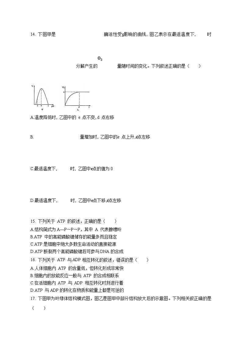 四川省德阳市第三中学2022-2023学年高三上学期第一次综合考试（开学考试）生物试题含答案第3页
