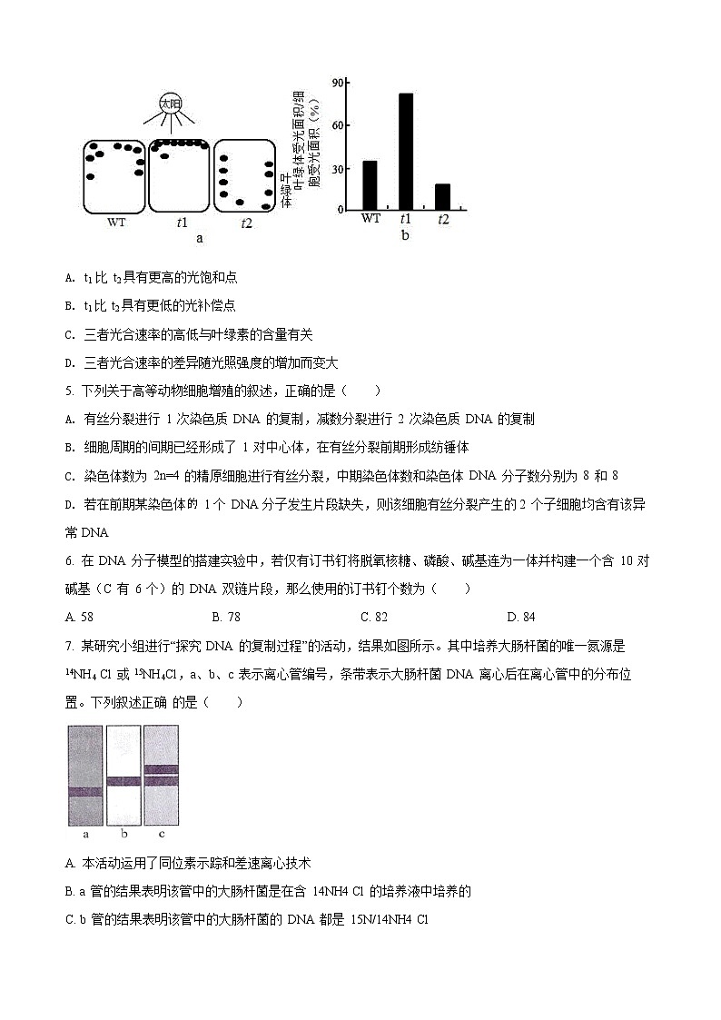 山东省济南市山师大附中2021-2022学年高三上学期开学考试生物试题第2页