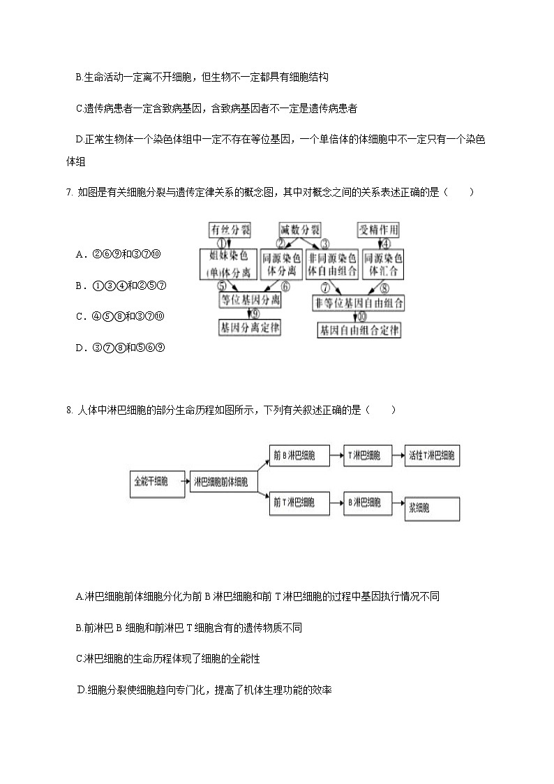 2021内江六中高二上学期开学考试生物试题含答案第3页