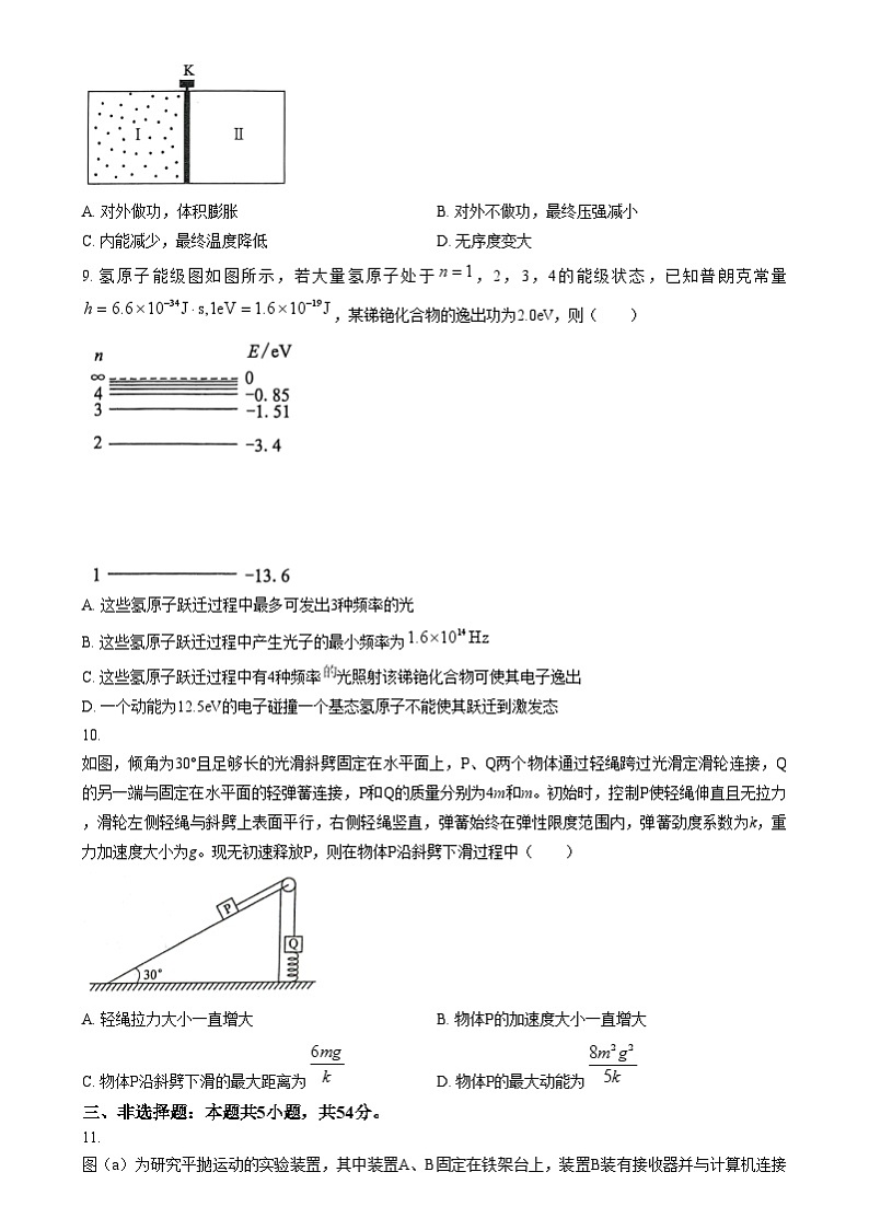 2025年1月山西、陕西、宁夏、青海普通高等学校招生考试适应性测试（八省联考）物理试题无答案第3页