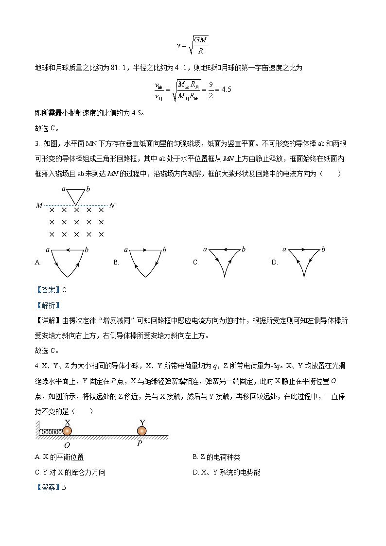 2025年1月八省联考高考综合改革适应性测试——高三物理试卷含解析（四川）第2页