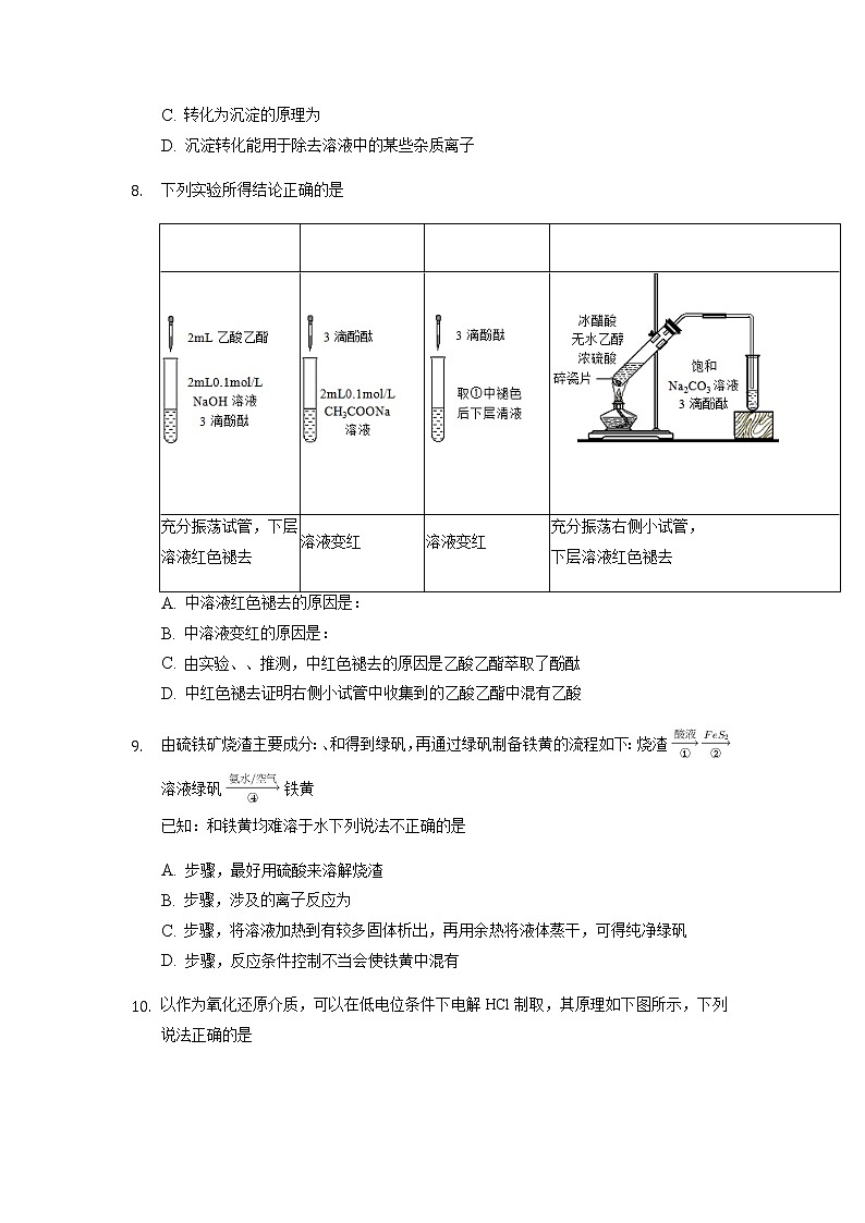 2022滁州定远育才学校高三上学期开学摸底考试化学试题含答案第3页