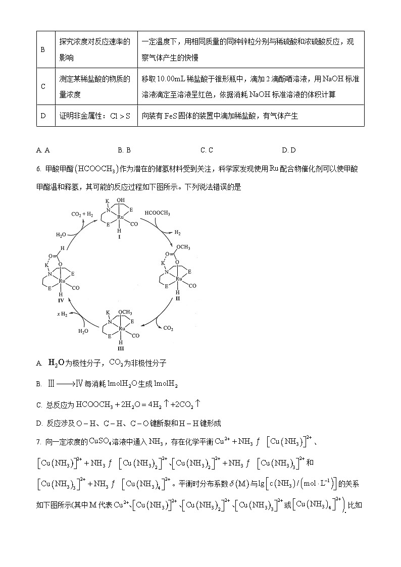 2024年1月河南普通高等学校招生考试适应性测试化学试题（试卷）第3页