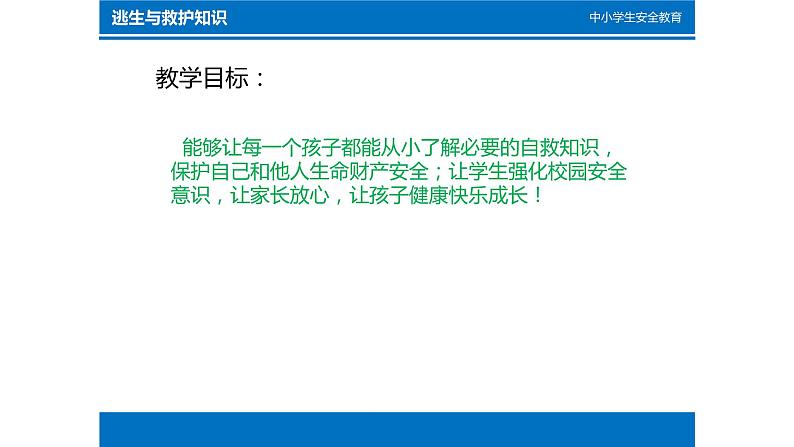 《逃生与救护的知识》主题班会教学课件第2页