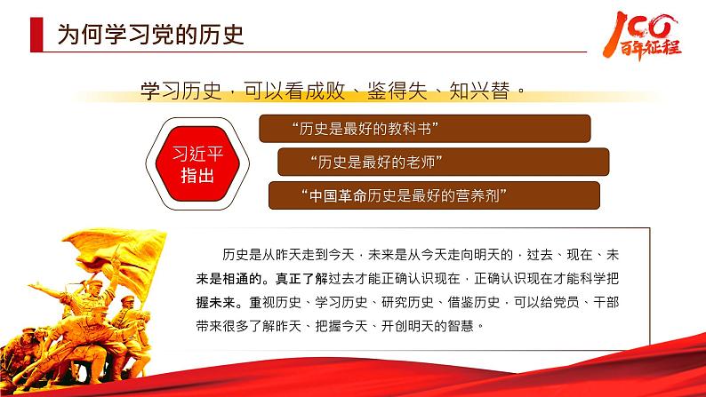 奋斗百年路 启航新征程 ——心得体会汇报课件第4页