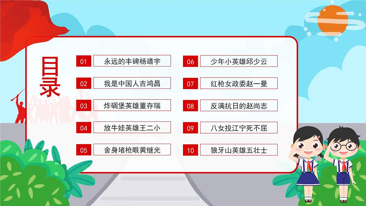 中小学生学习历史英雄——班会课件第2页