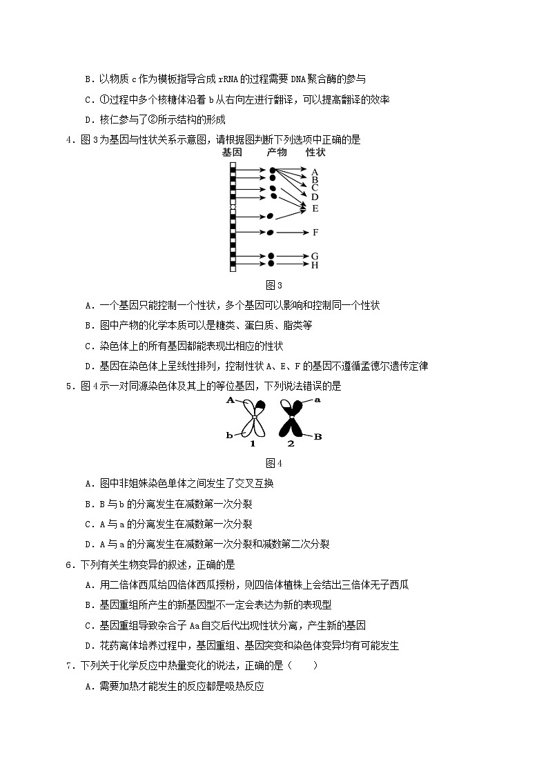 西藏自治区拉萨中学2021-2022学年高二上学期第一次月考理综试题 Word版含答案第2页