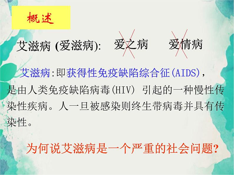 班会课件推荐-艾滋病基本知识B第3页