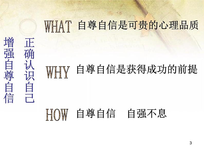 班会课件推荐-小学班会自尊自信是可贵的心理品质03