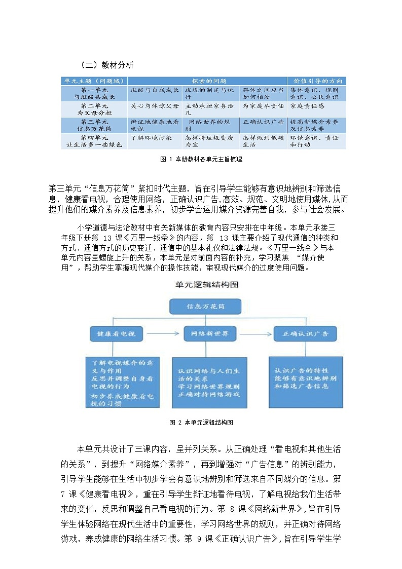 安徽省中小学单元作业设计大赛-小学道德与法治单元作业设计参考样例第2页
