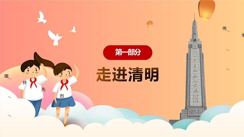 中小学清明节祭英烈主题班会PPT03