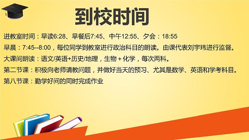 高中学生班级量化考核课堂常规管理制度课件PPT第3页