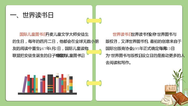 世界读书日：书籍是进步的阶梯主题班会PPT课件第4页