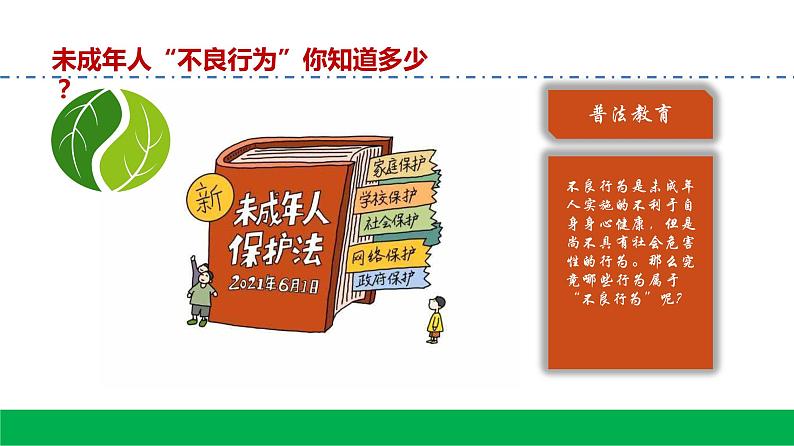 未成年人拒绝不良行为，普法教育主题班会课件第2页