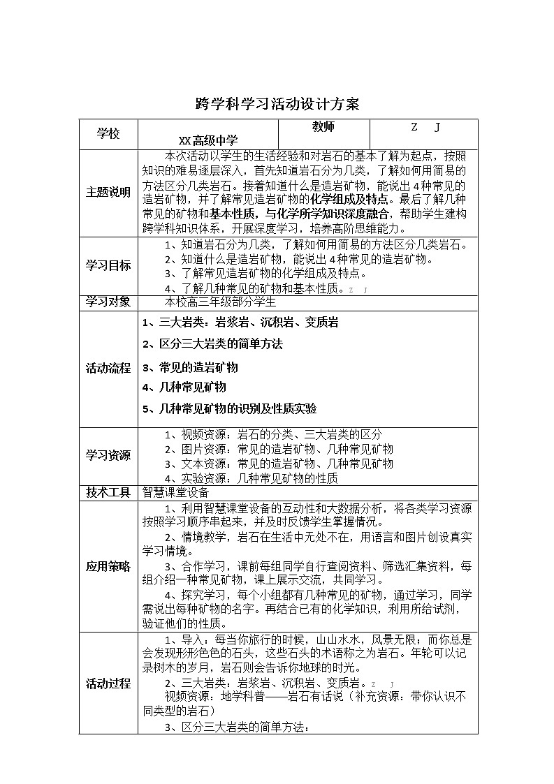 高中化学-C1跨学科学习活动设计-学习活动方案+成果及点评【2.0微能力认证获奖作品】第2页