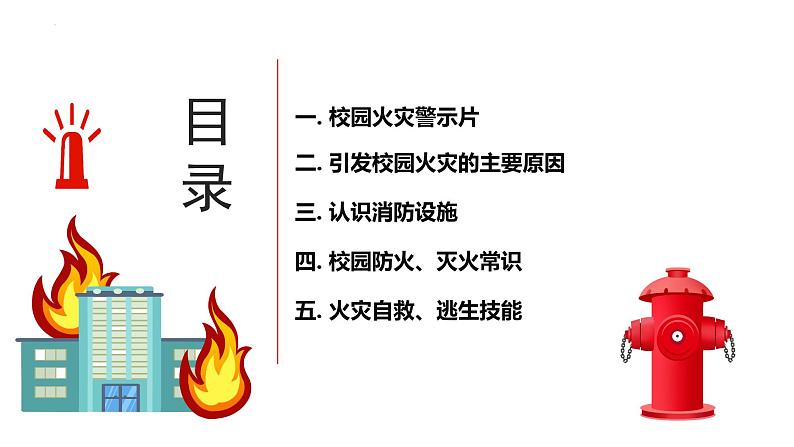 《校园消防安全教育》主题班会课件+教案+素材03