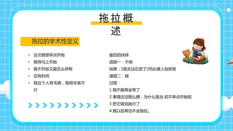 小学主题班会----小学生如何克服拖拉的习惯PPT第7页