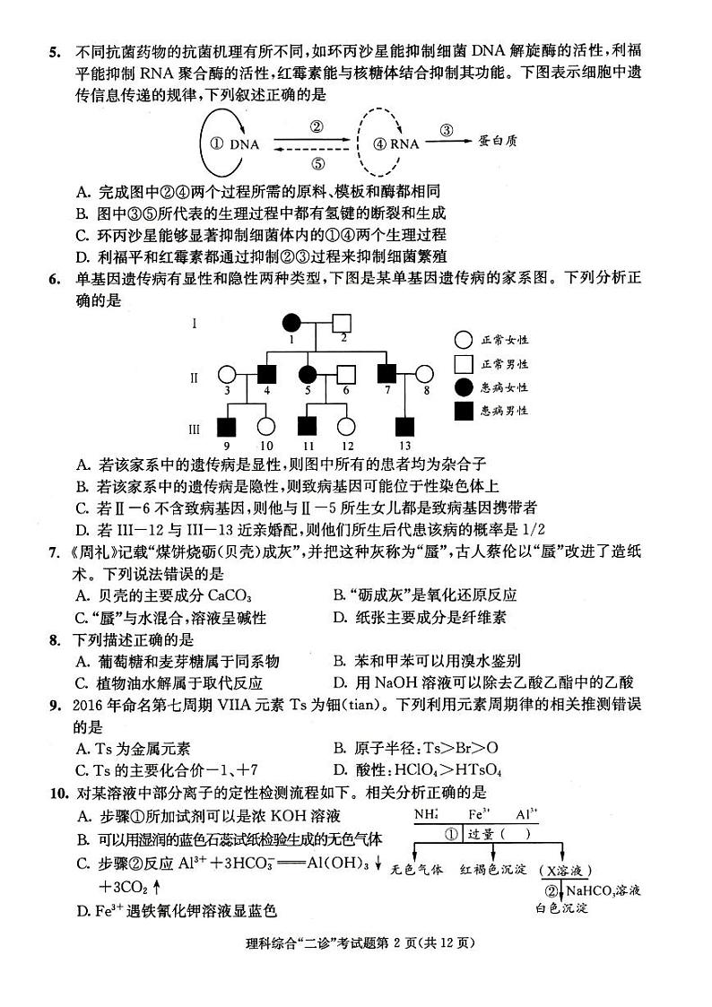 2018成都二诊 试卷02