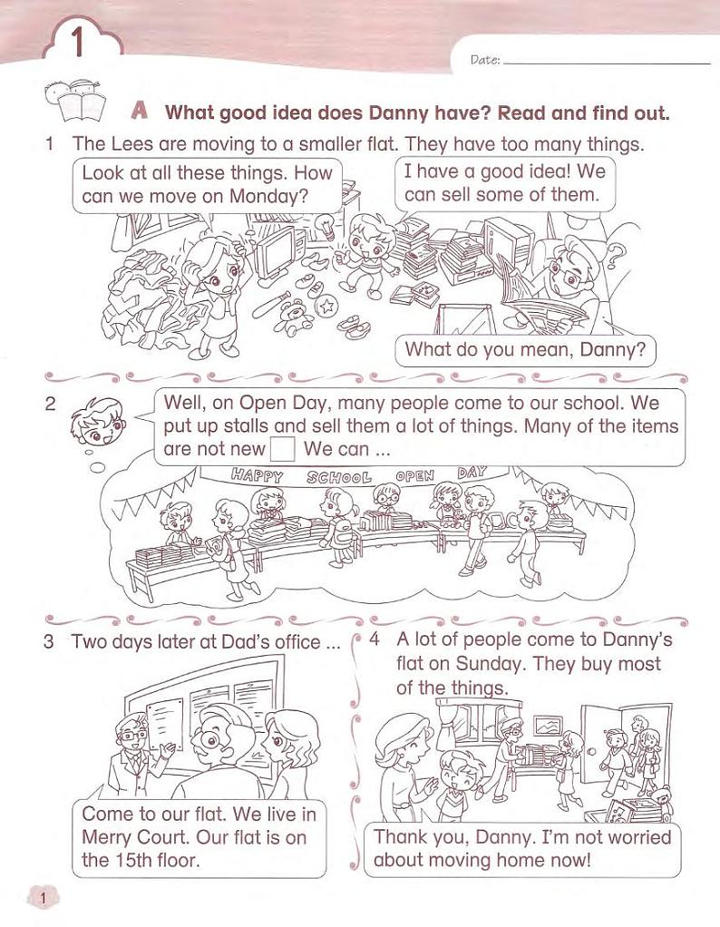 香港朗文三年级3B 读写练习第3页