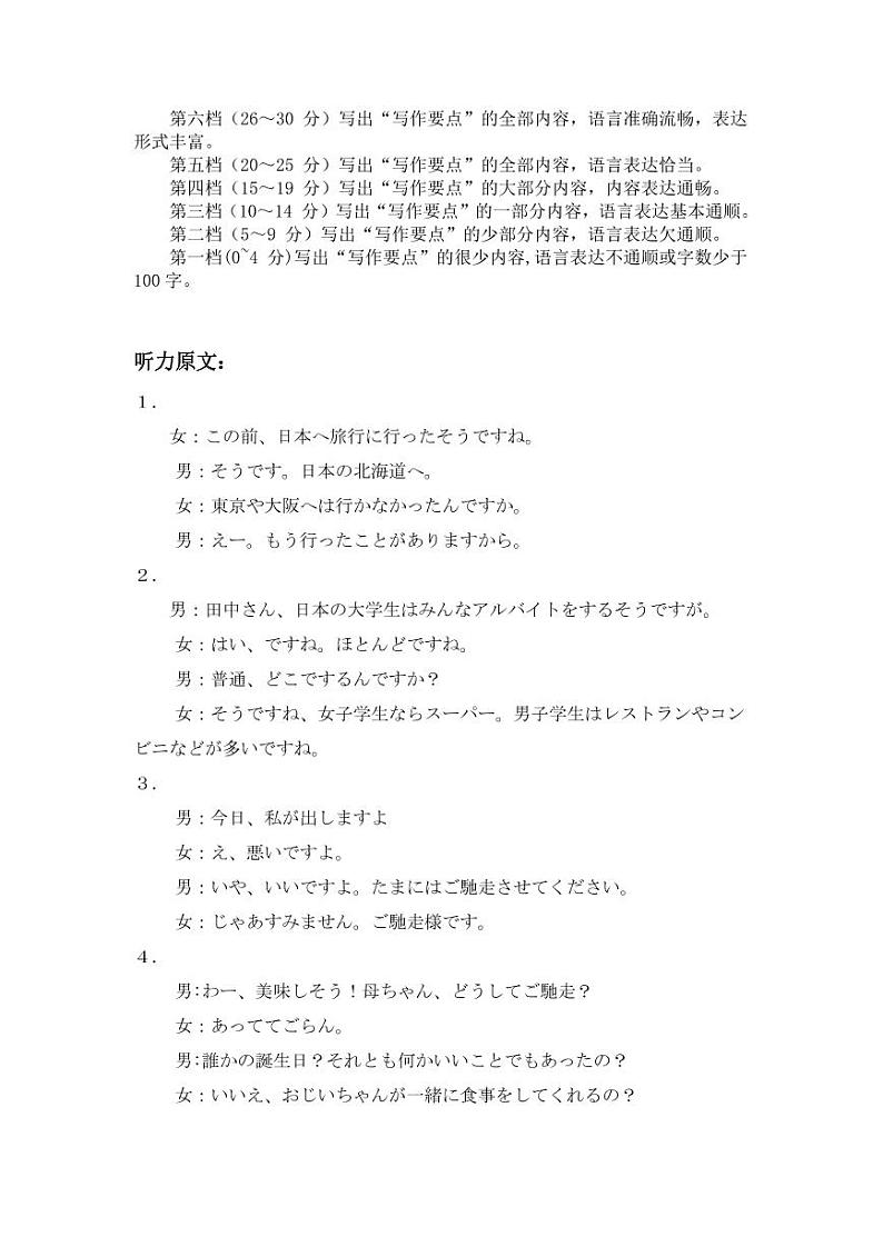 2023江西省百校联盟高三上学期联合测评卷日语PDF版含答案（可编辑）01