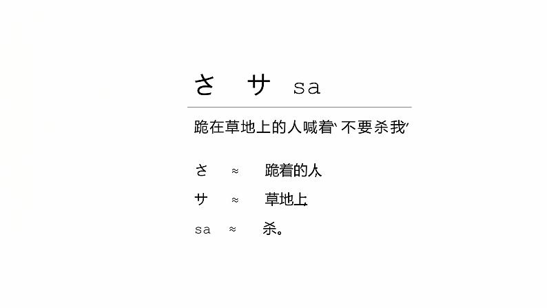 さ行  课件 人教版七年级日语五十音图课件综合实践活动第2页