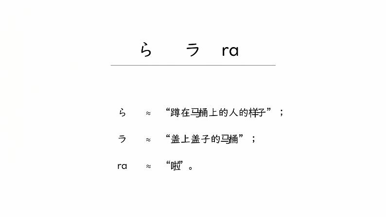 ら行  课件 人教版七年级日语五十音图课件综合实践活动第2页